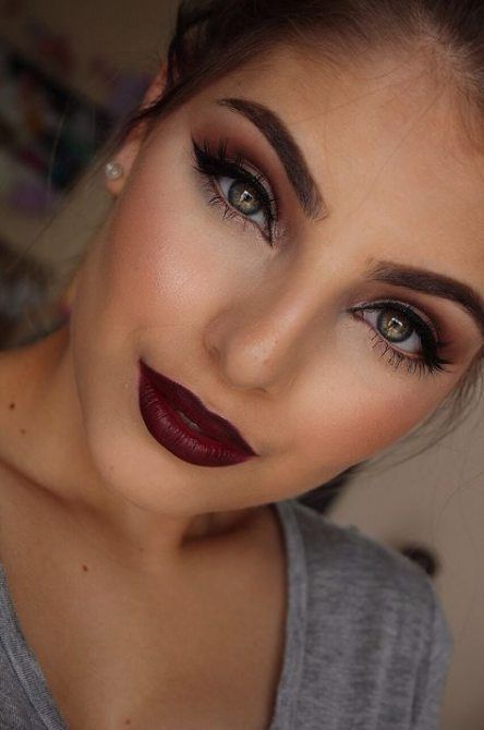 Wedding Nails Burgundy Makeup Looks 23 Trendy Ideas -   19 makeup Looks wedding ideas