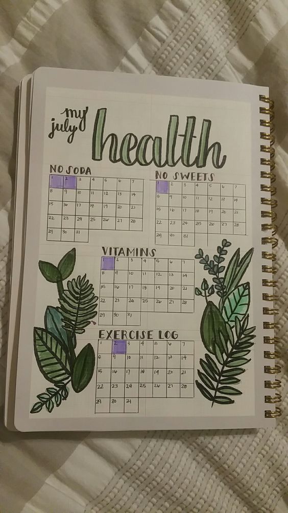 Ultimate List of Bullet Journal Ideas: 101 Inspiring Concepts to Try Today (Part 1 -   21 fitness Tracker bullet journal ideas