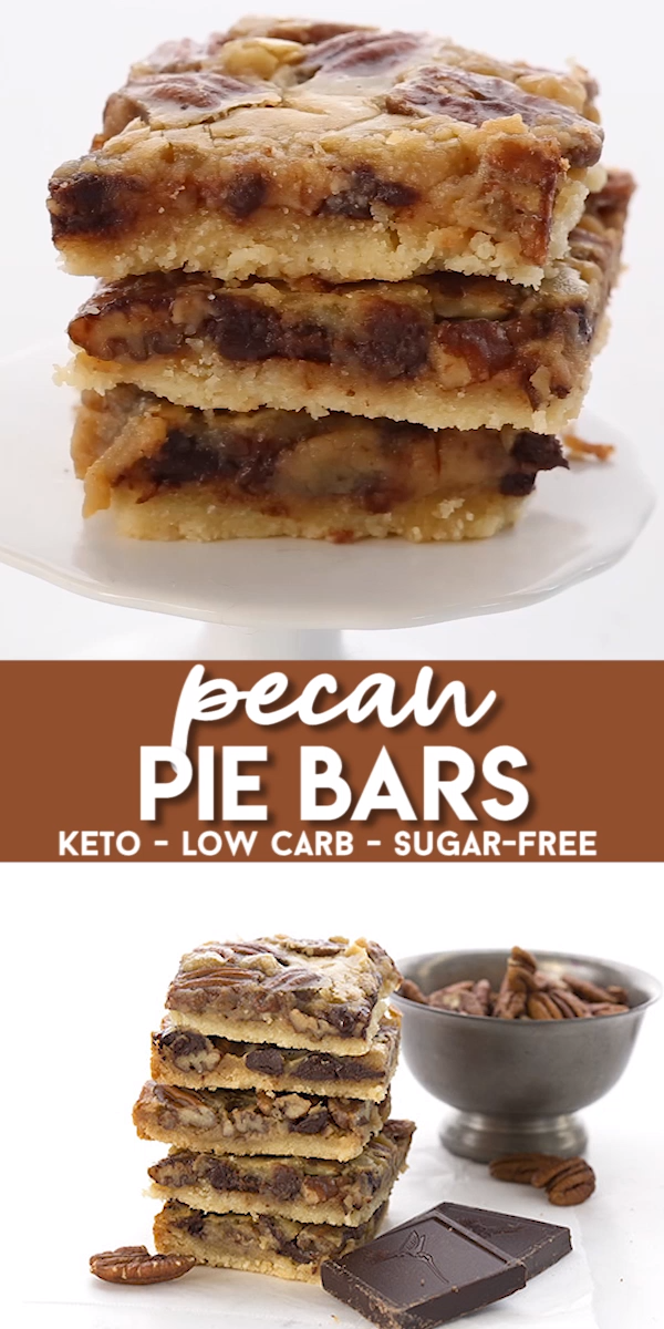 Keto Pecan Pie Bars -   24 desserts Bars videos ideas