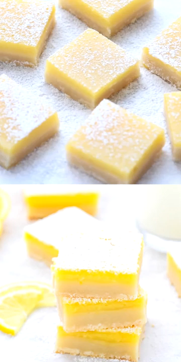 Best Classic Easy Lemon Bars With Shortbread Crust Recipe -   24 desserts Bars videos ideas