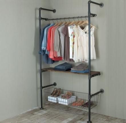 16  ideas clothes rack rustic closet -   7 DIY Clothes Rack rustic ideas