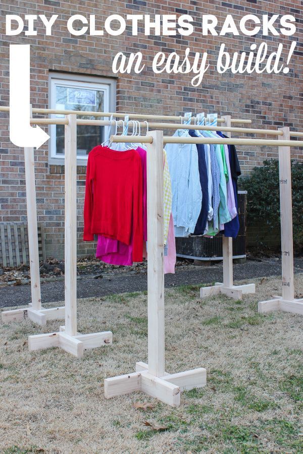 DIY Clothes Rack for Garage Sales and Yard Sales -   7 DIY Clothes Rack rustic ideas