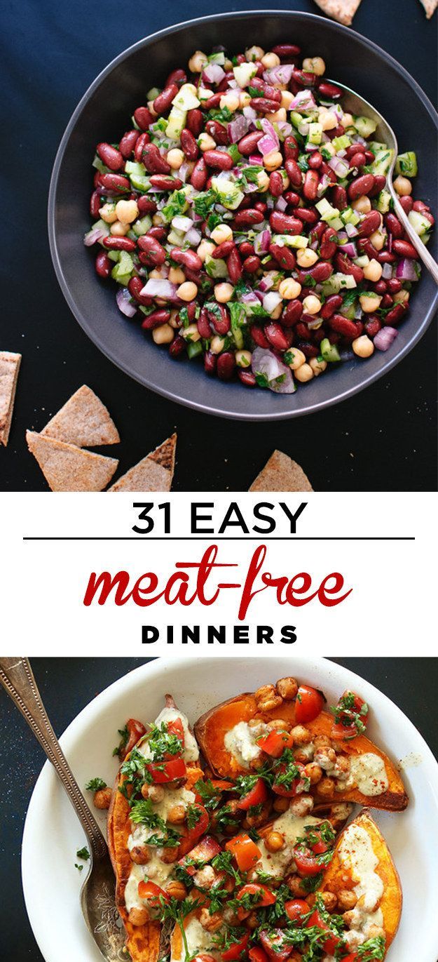 31 Easy Dinners With No Meat To Make In 2015 -   7 no meat diet Meals ideas