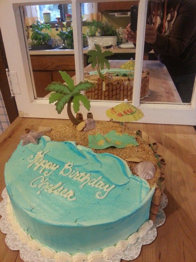 25+ Awesome Image of Beach Themed Birthday Cakes -   8 beach cake For Kids ideas