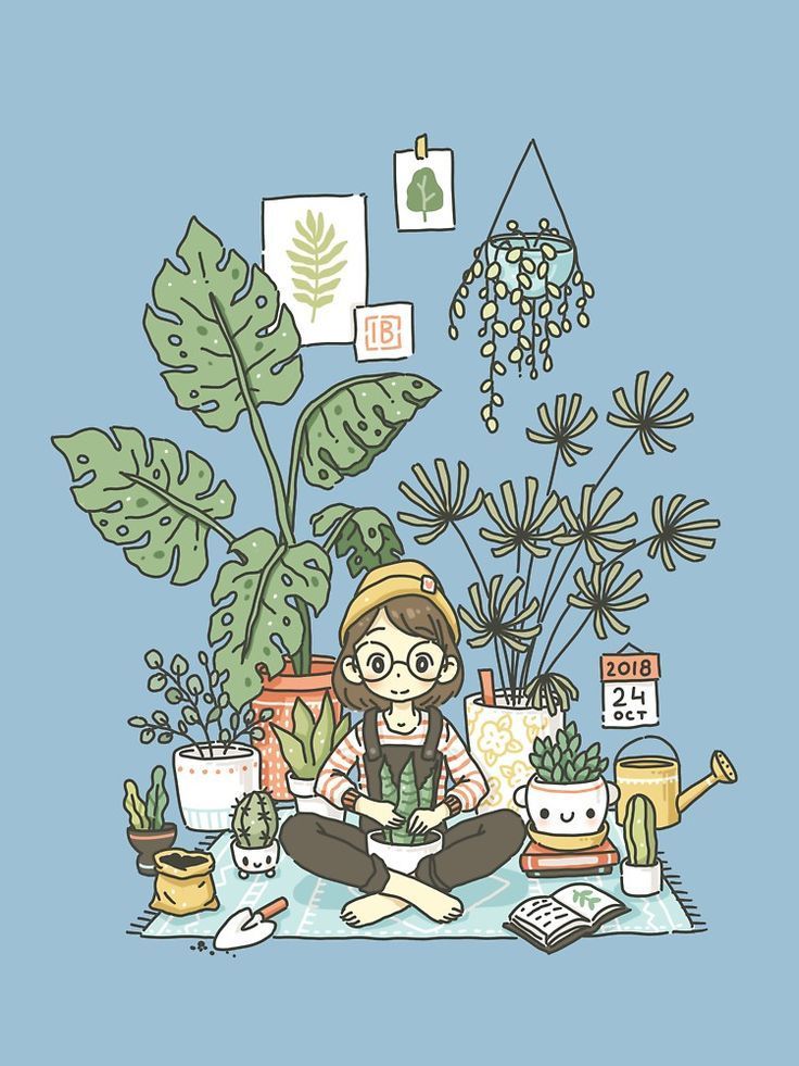 'Plant Lady' T-Shirt by freeminds -   9 plants Aesthetic illustration ideas