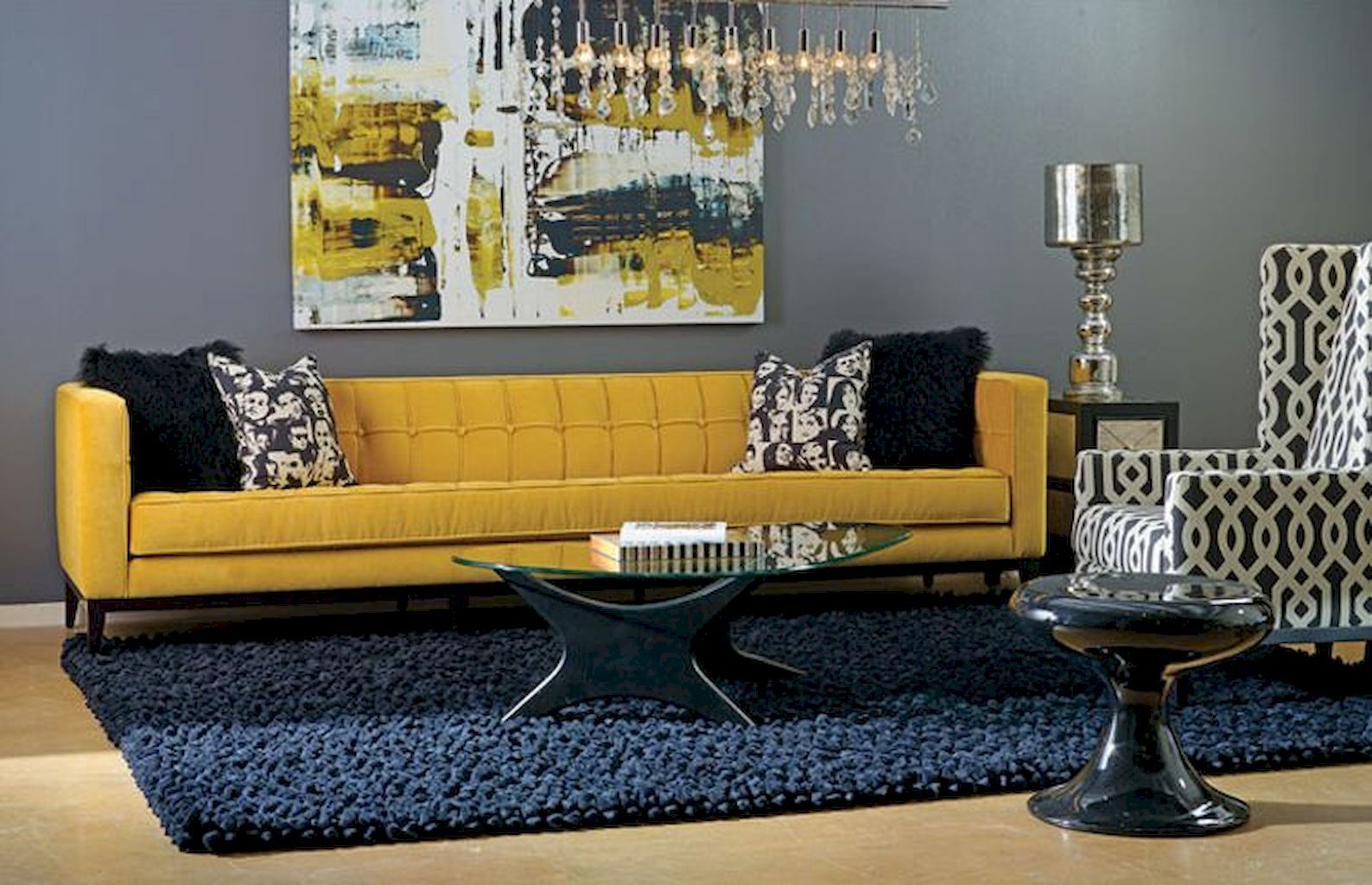 65 Beautiful Yellow Sofa for Living Room Decor Ideas -   9 room decor Blue awesome ideas