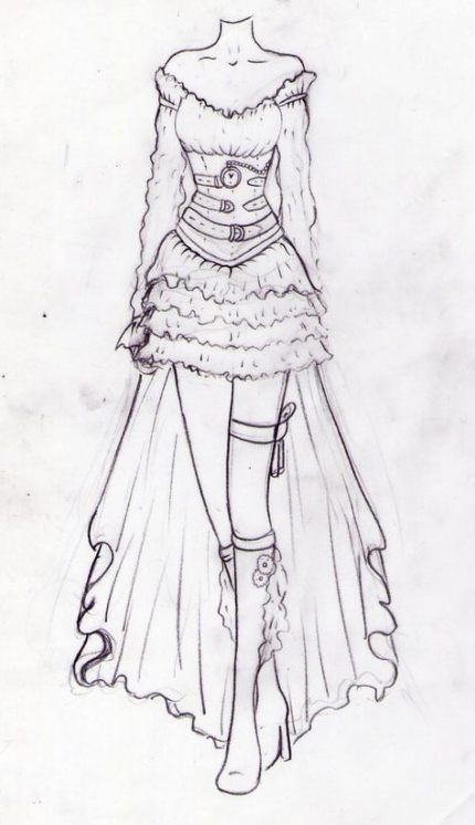 40 best ideas dress designer ideas sketches -   10 dress Designs anime ideas