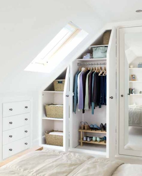 10 dress Room sloped ceiling ideas