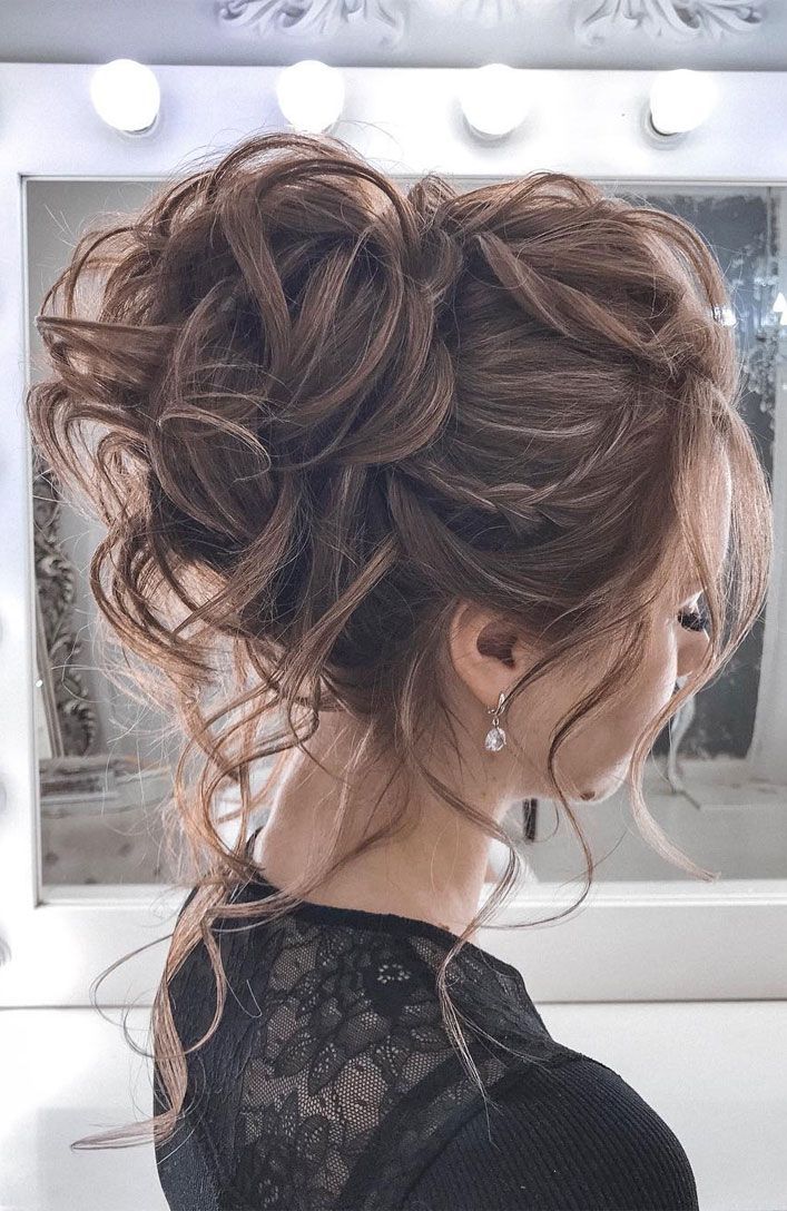 44 Messy updo hairstyles - The most romantic updo to get an elegant look -   10 hairstyles For Medium Length Hair elegant ideas