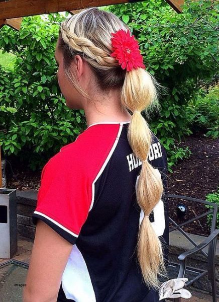62+  Ideas Braids Hairstyles For Sports Softball Pony Tails -   10 softball hairstyles Braided ideas