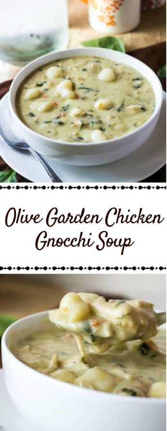 Olive Garden Chicken Gnocchi Soup -   11 healthy recipes Soup olive gardens ideas