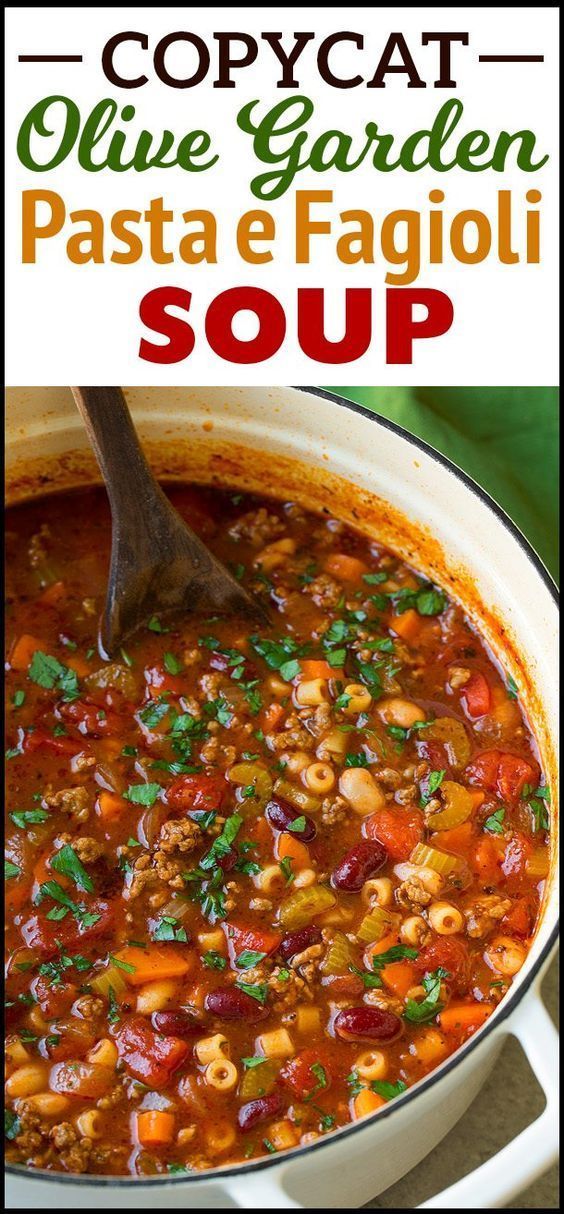 Pasta e Fagioli Soup {Better than Olive Garden's} - Cooking Classy -   11 healthy recipes Soup olive gardens ideas