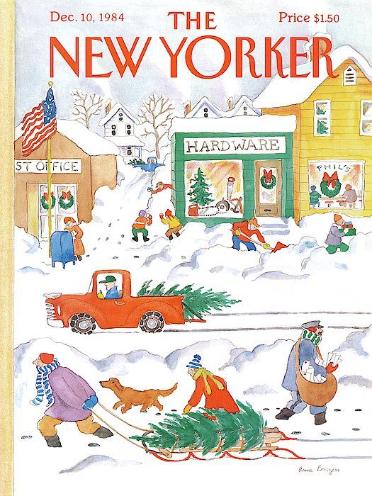 New Yorker December 10th, 1984 by Anne Burgess -   11 holiday Illustration the new yorker ideas