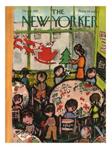 New Yorker December 8, 1951 by Abe Birnbaum -   11 holiday Illustration the new yorker ideas