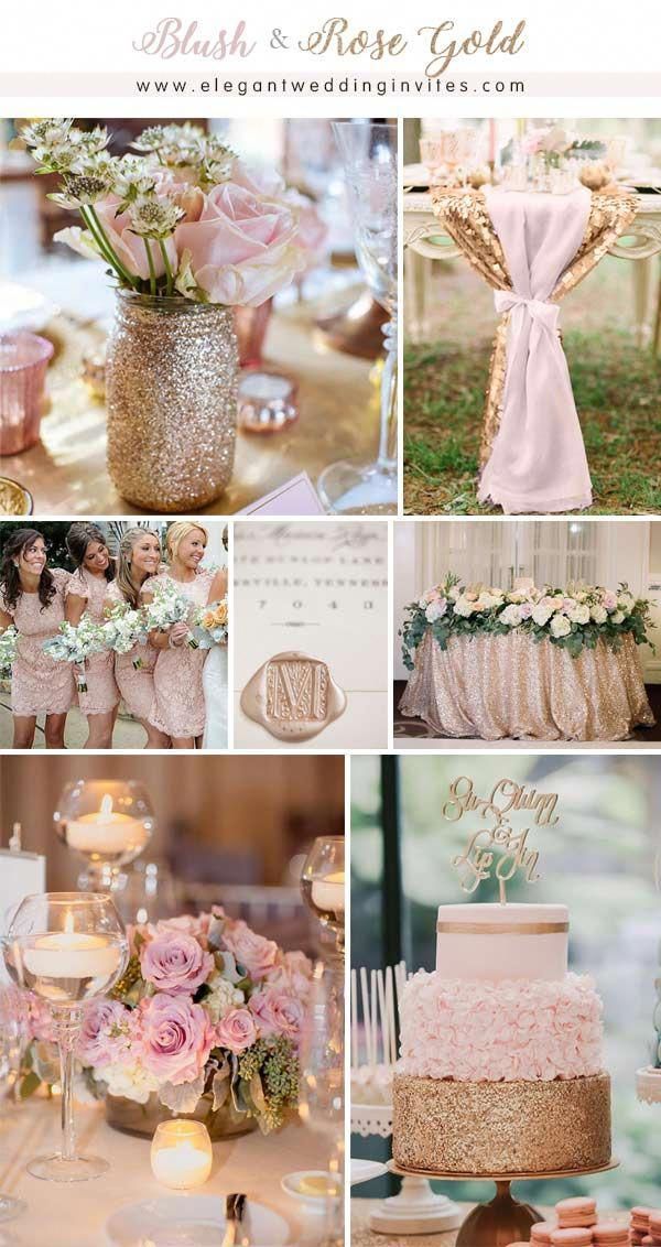 Glamorous Rose Gold Wedding Color Palette Ideas -   11 wedding Rose Gold palette ideas