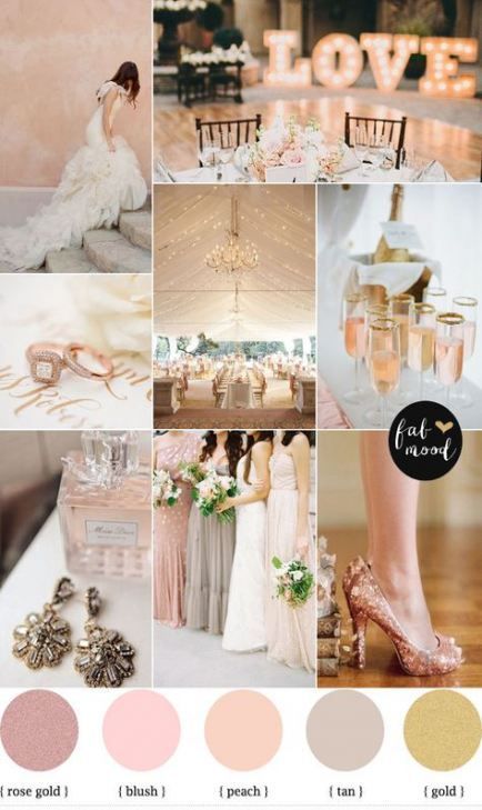Wedding rose gold grey color schemes 40 Ideas -   11 wedding Rose Gold palette ideas