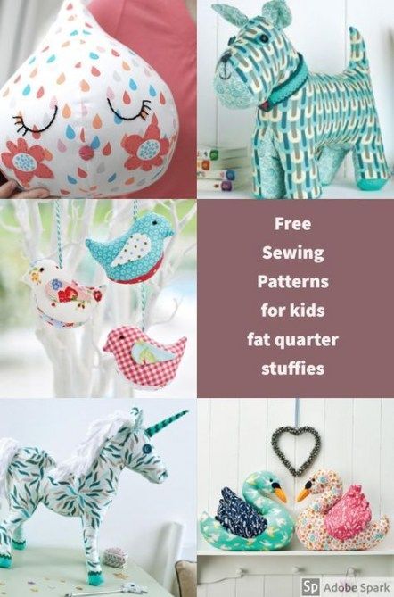 43 Trendy Sewing Toys Patterns Fat Quarters -   12 fabric crafts Animals fat quarters ideas