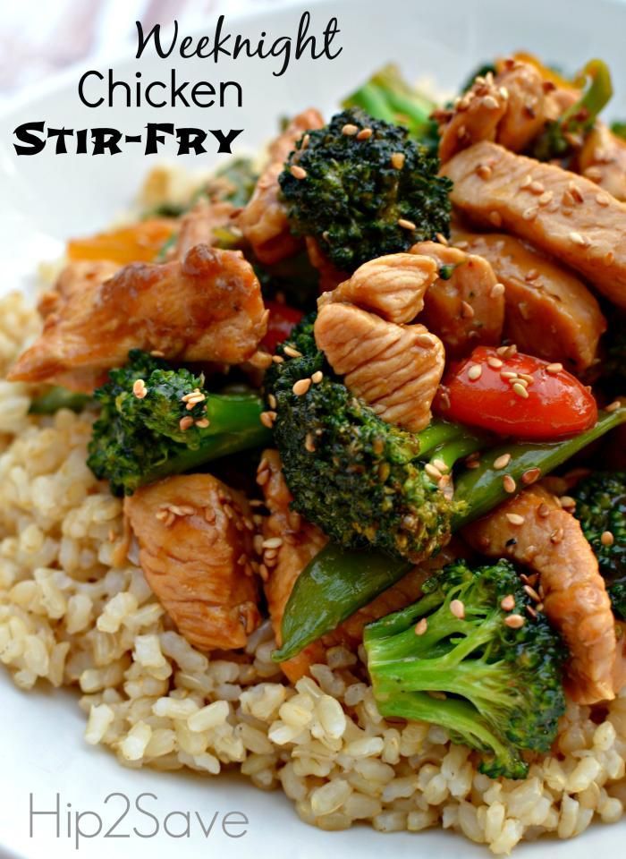 Weeknight Chicken Stir-Fry -   12 healthy recipes Cheap stir fry ideas