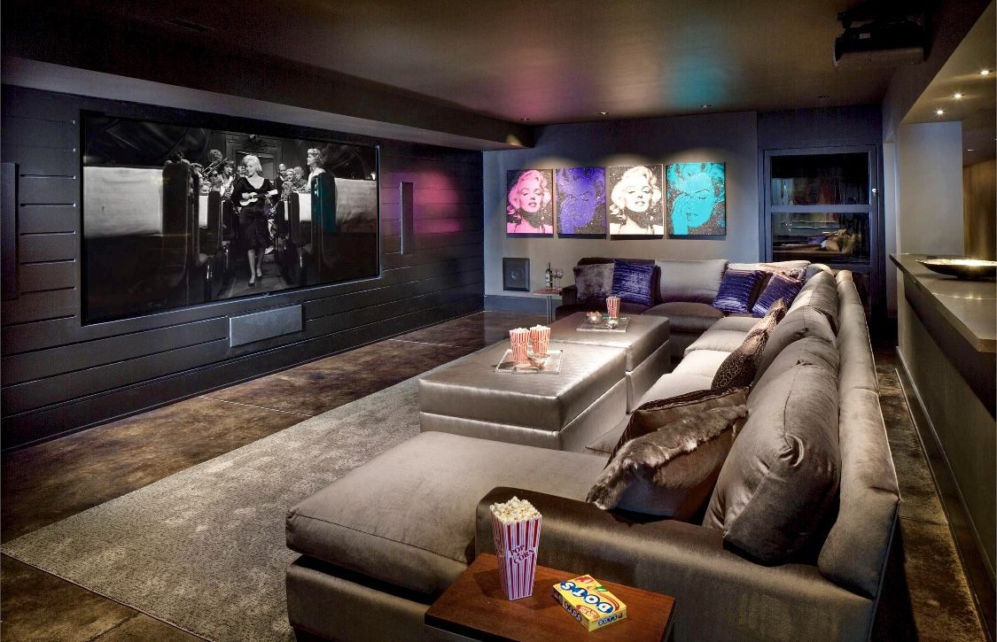 Gorgeous home theater decor -   12 room decor Living man cave ideas