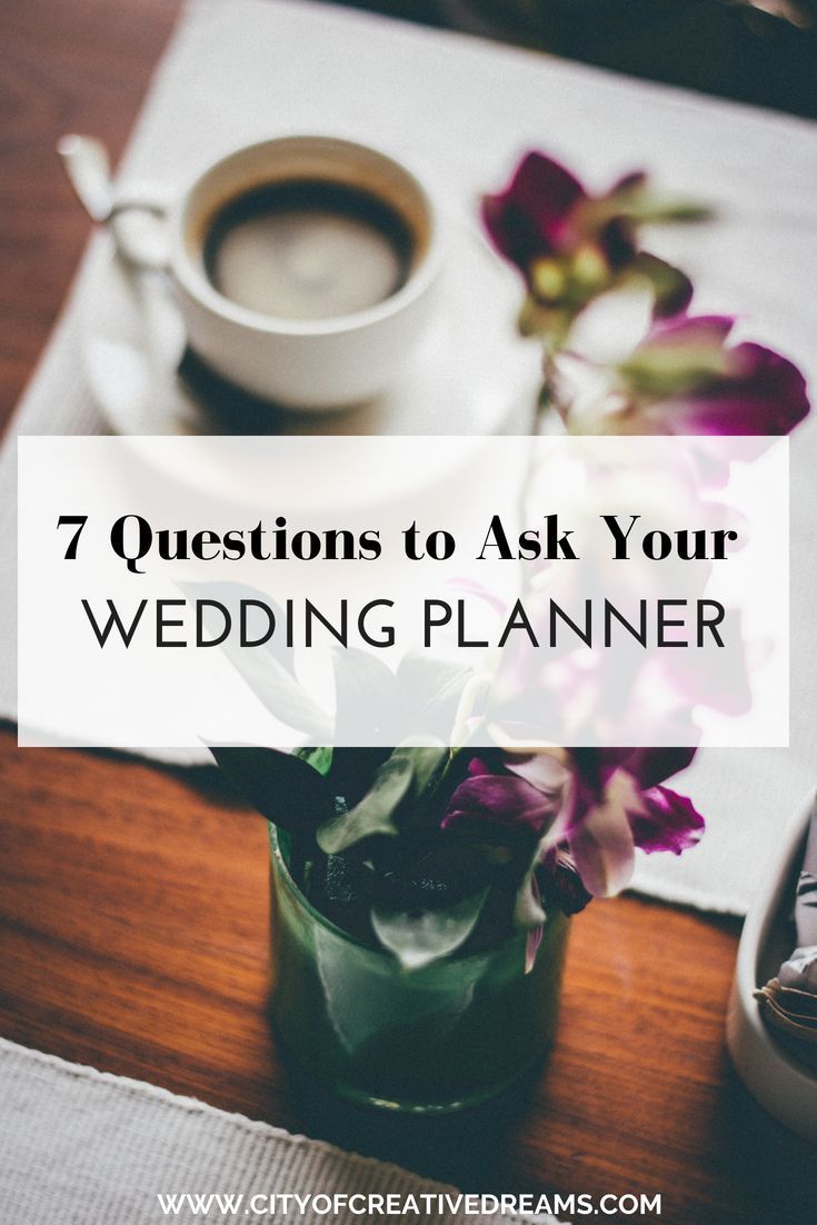 12 wedding Planner questions ideas