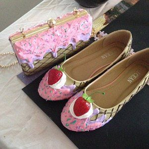 ice cream cupcake custom made heels shoes one of the kind, Pastel Goth, Fairy Kei, Kawaii,cute,harajuku, alternative -   13 DIY Clothes Shoes high heels ideas