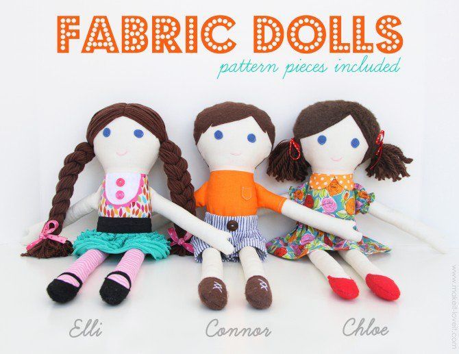 Homemade Fabric Doll - Doing Splendid -   13 fabric crafts For Boys rag dolls ideas