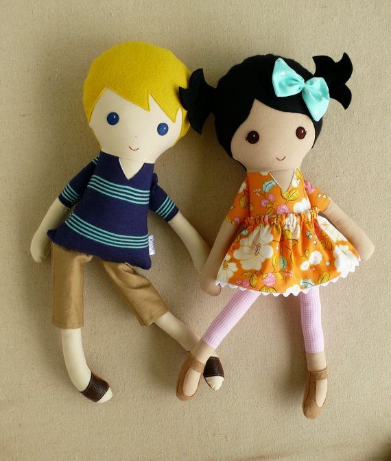 Your place to buy and sell all things handmade -   13 fabric crafts For Boys rag dolls ideas