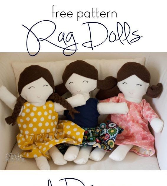 13 fabric crafts For Boys rag dolls ideas