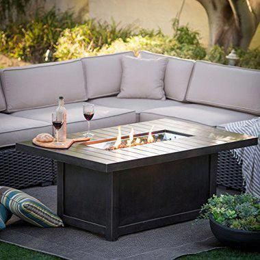 St. Tropez Rectangular Gas Fire Table -   13 garden design Rectangular fire pits ideas