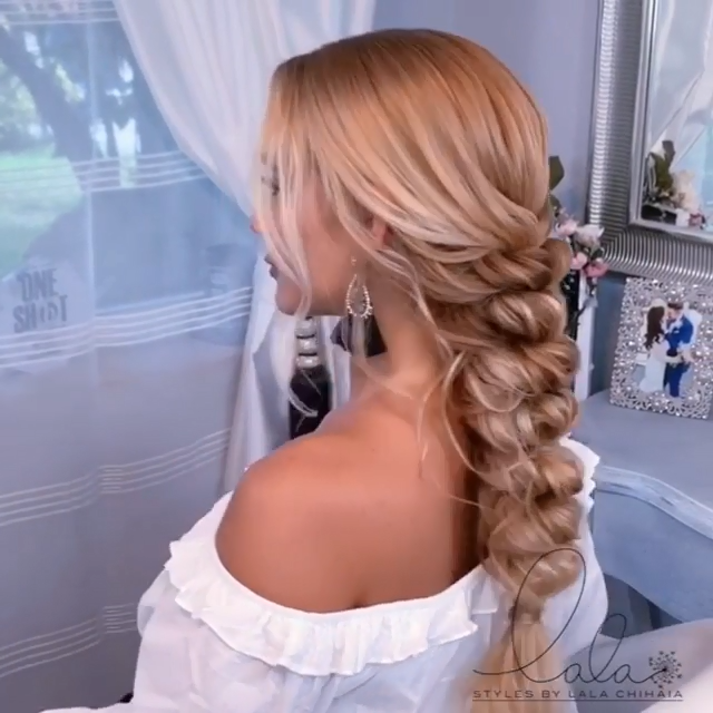 Easy DIY Boho Vibes Braided Hairstyle Rose Elixir & Get Layered Hairspray @lalasupdos via Instagram -   13 homecoming hairstyles ideas