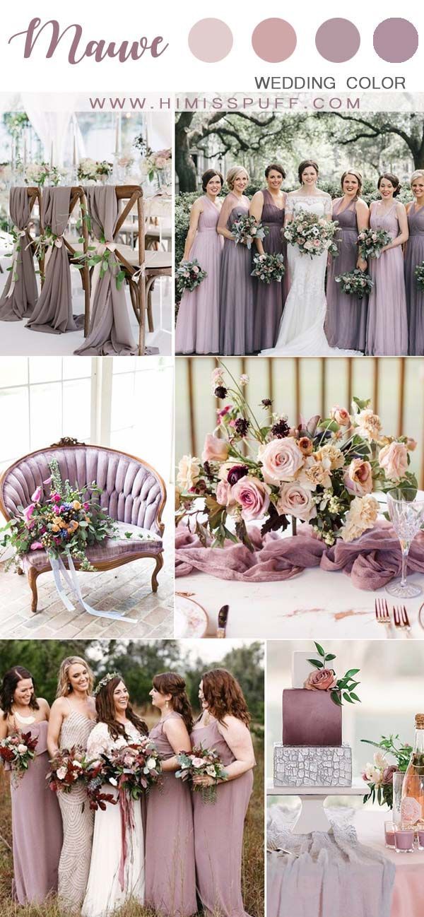 Top 6 Mauve Wedding Color Palettes -   13 wedding Bridesmaids mauve ideas