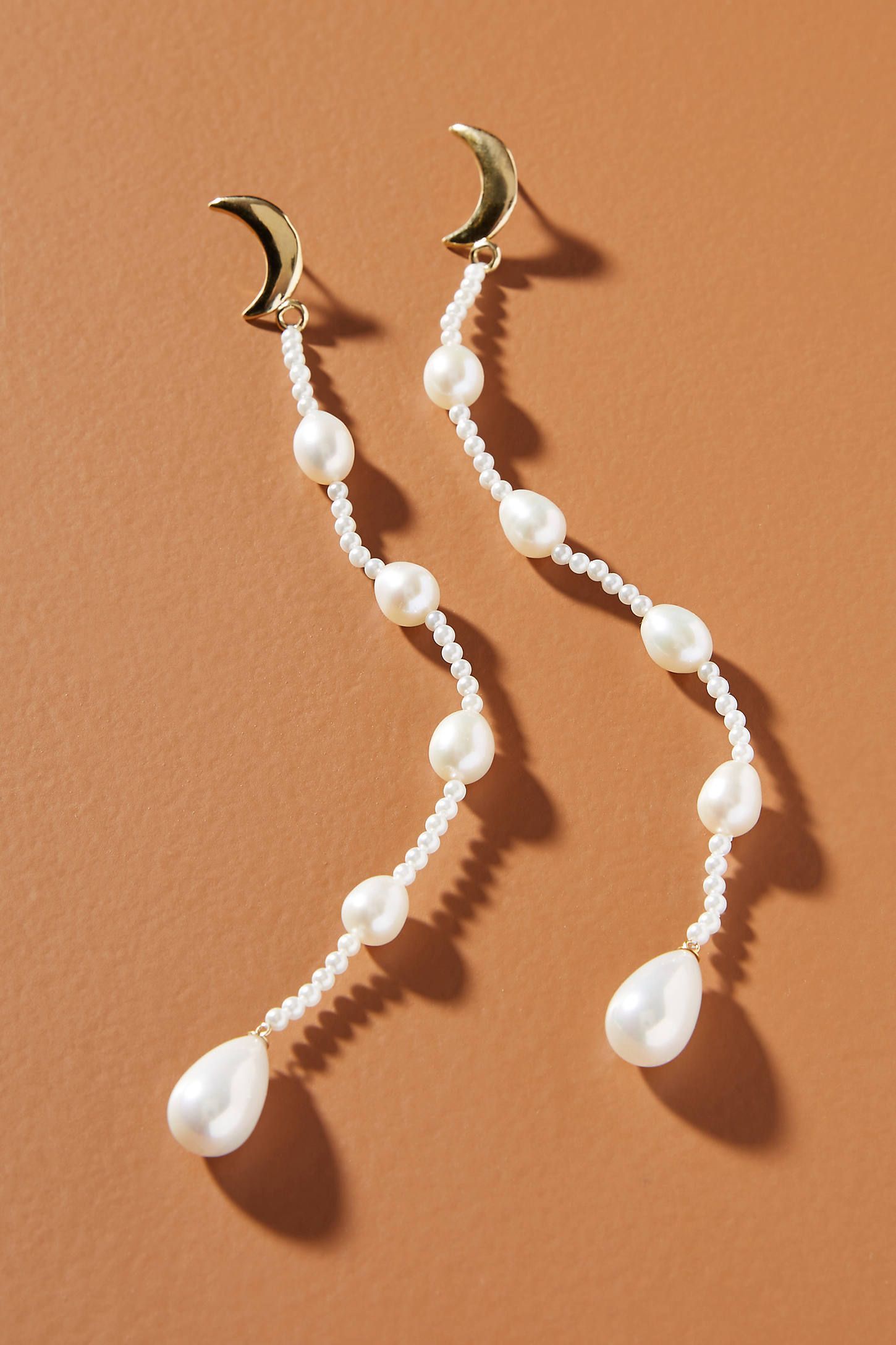 Luiny Amor De Perla Drop Earrings by in White Size: All, Jewelry at Anthropologie -   13 women’s jewelry Earrings new york ideas