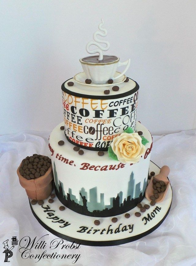 21+ Brilliant Photo of Coffee Birthday Cake - countrydirectory.info -   14 cake Coffee design ideas