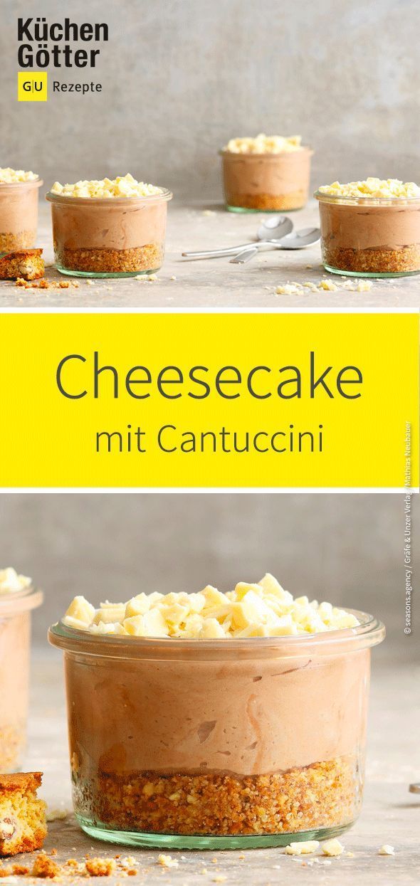 Cheese-Cake im Glas -   14 desserts Im Glas cantuccini ideas