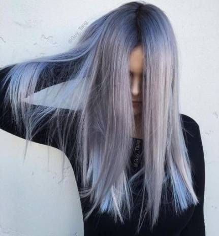 65 best Ideas for hair gray blue ombre -   14 hair Gray blue ideas