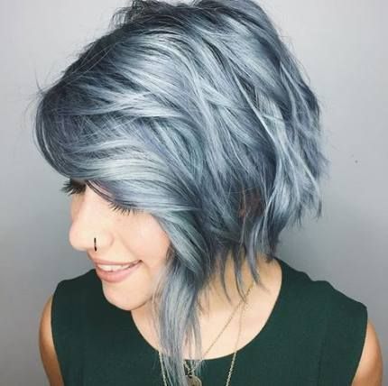 14 hair Gray blue ideas