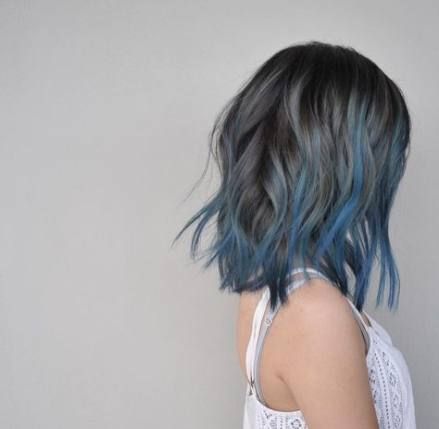 14 hair Gray blue ideas