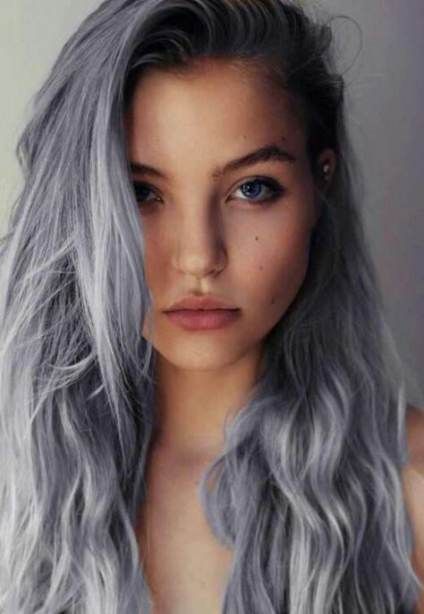 14 hair Gray blue ideas