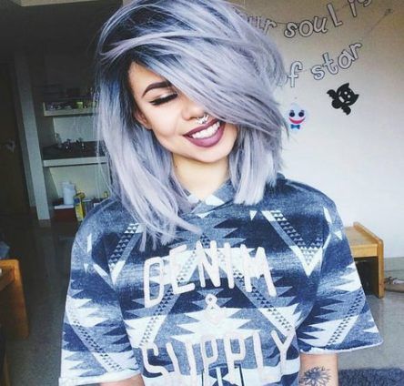 14 hair Gray blue ideas