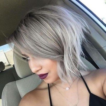 New Cute Hairstyles for Short Hair -   14 hair Grey bob ideas