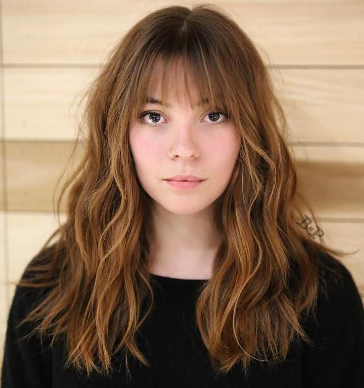 14 hairstyles Straight bangs ideas