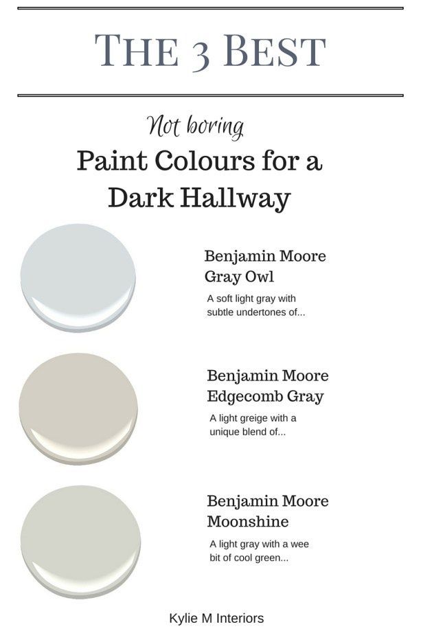 The 3 Best NOT BORING Paint Colours to Brighten Up a Dark Hallway -   14 room decor For Couples hallways ideas