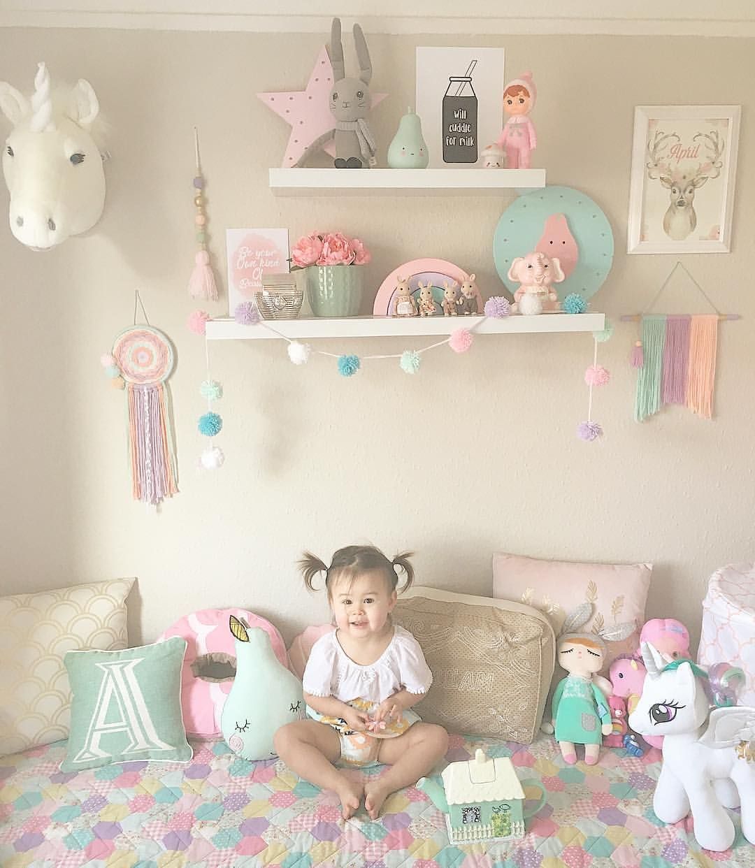 Instagram post by рџЊё April, Ariel and Mama рџЊё • Feb 15, 2017 at 11:07am UTC -   14 room decor Pastel mint ideas