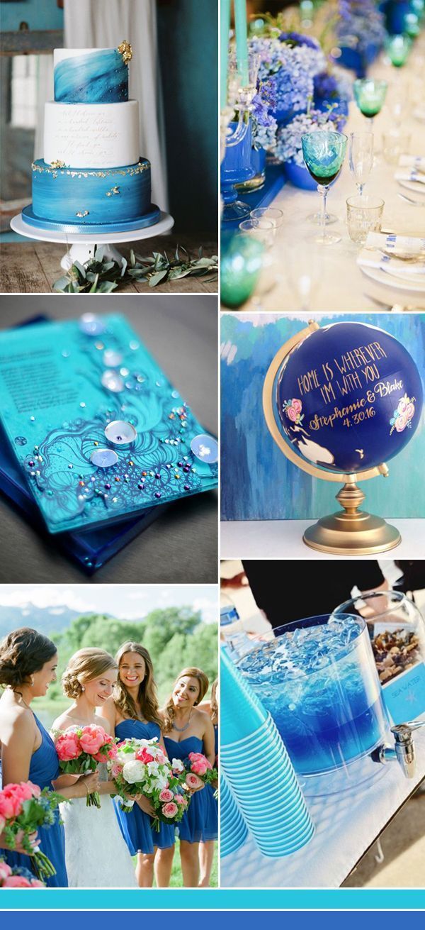 The Best Shades of Blue Wedding Color Ideas for 2017 -   14 wedding Blue ocean ideas