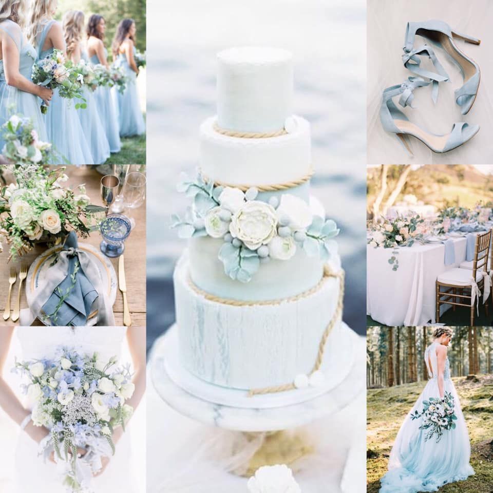 Pastel Blue Wedding Cake -   14 wedding Blue ocean ideas