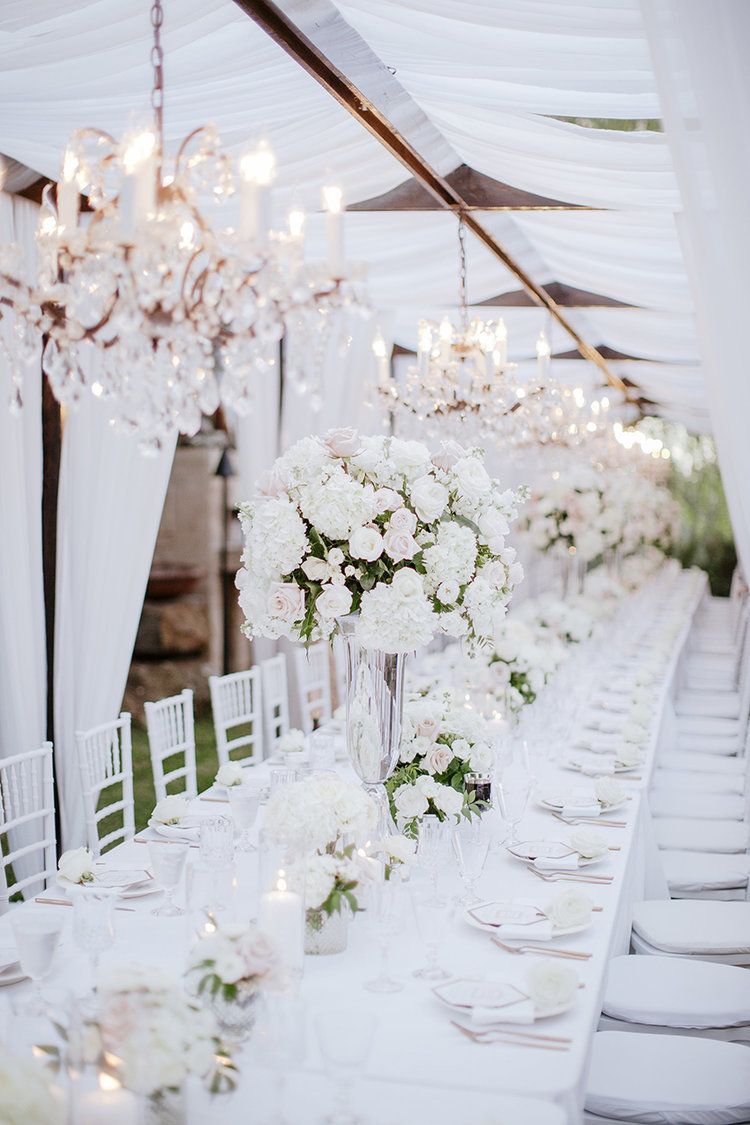 A Timeless White Wedding -   14 wedding Table luxury ideas