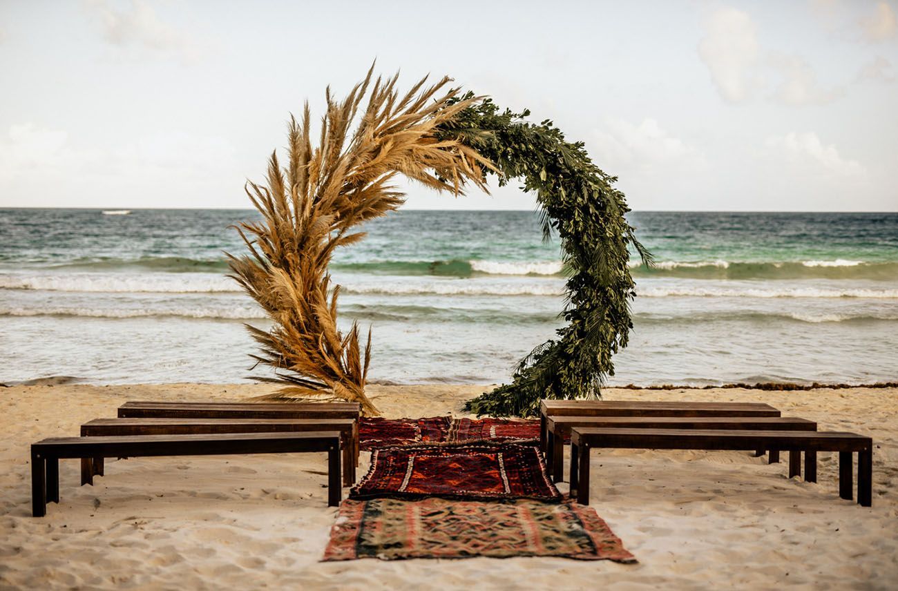 Intimate Boho Meets Glam Beach Wedding in Tulum -   15 boho wedding Design ideas