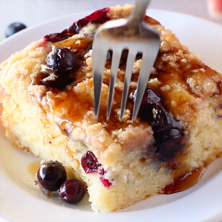 Blueberry Buttermilk Pancake Casserole -   15 desserts Yummy breakfast recipes ideas