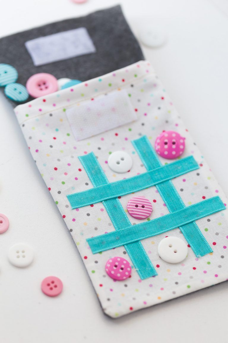 On the Go Tic Tac Toe Sewing Tutorial -   15 fabric crafts For Kids road trips ideas