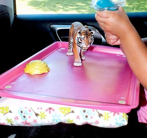 DIY Road Trip Travel Tray -   15 fabric crafts For Kids road trips ideas